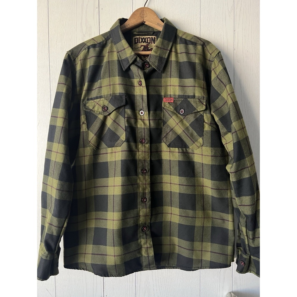 Dixxon Flannel Co Mens 2XL 12 Gauge Green Black Plaid Heavyweight Shirt